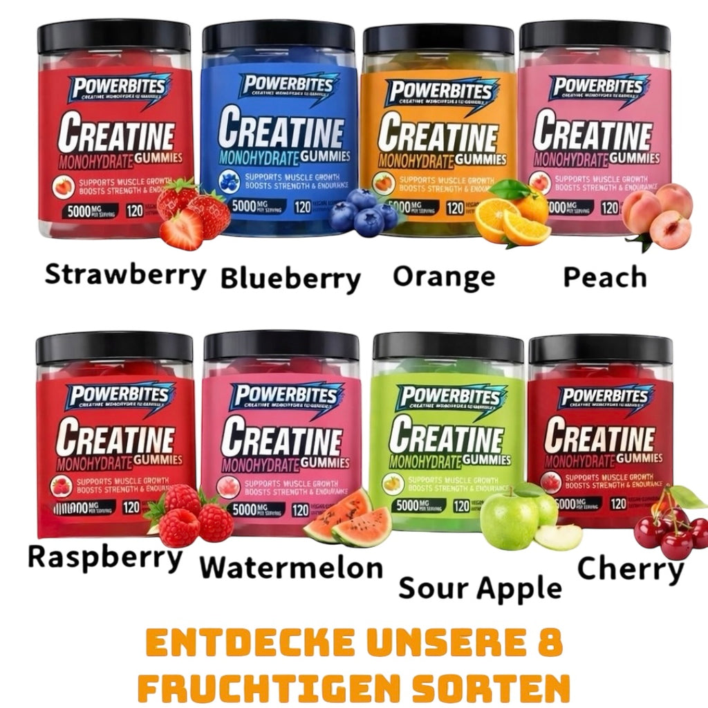 KREATIN GUMMIES IN 8 FRUCHTIGEN SORTEN