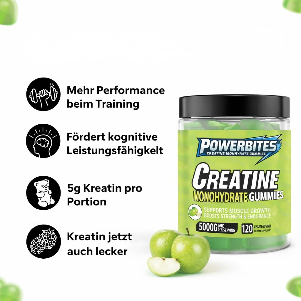 KREATIN GUMMIES IN 8 FRUCHTIGEN SORTEN