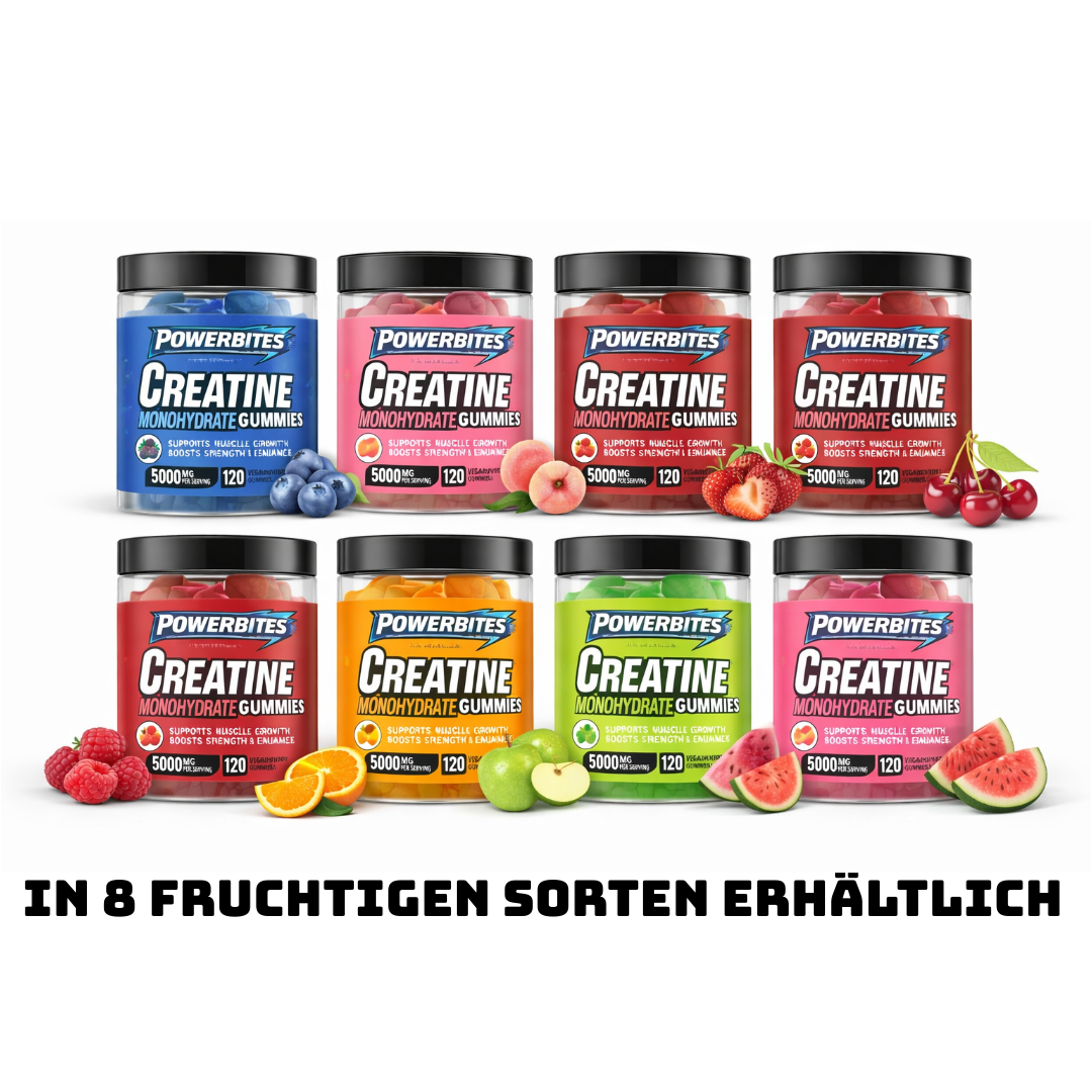 KREATIN GUMMIES IN 8 FRUCHTIGEN SORTEN